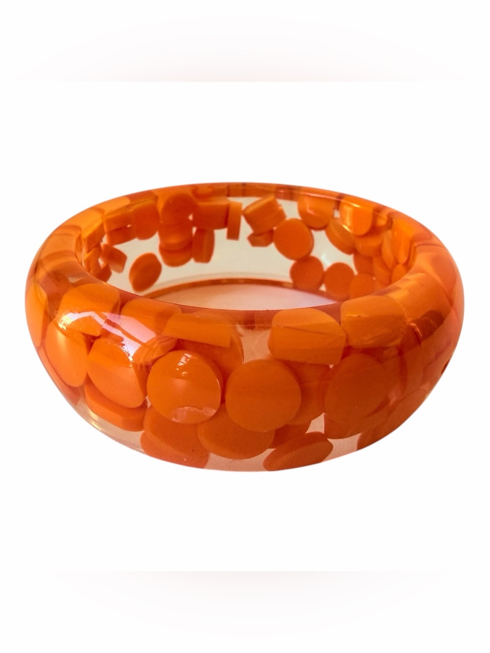 Sobral Vintage Orange Resin Bangle